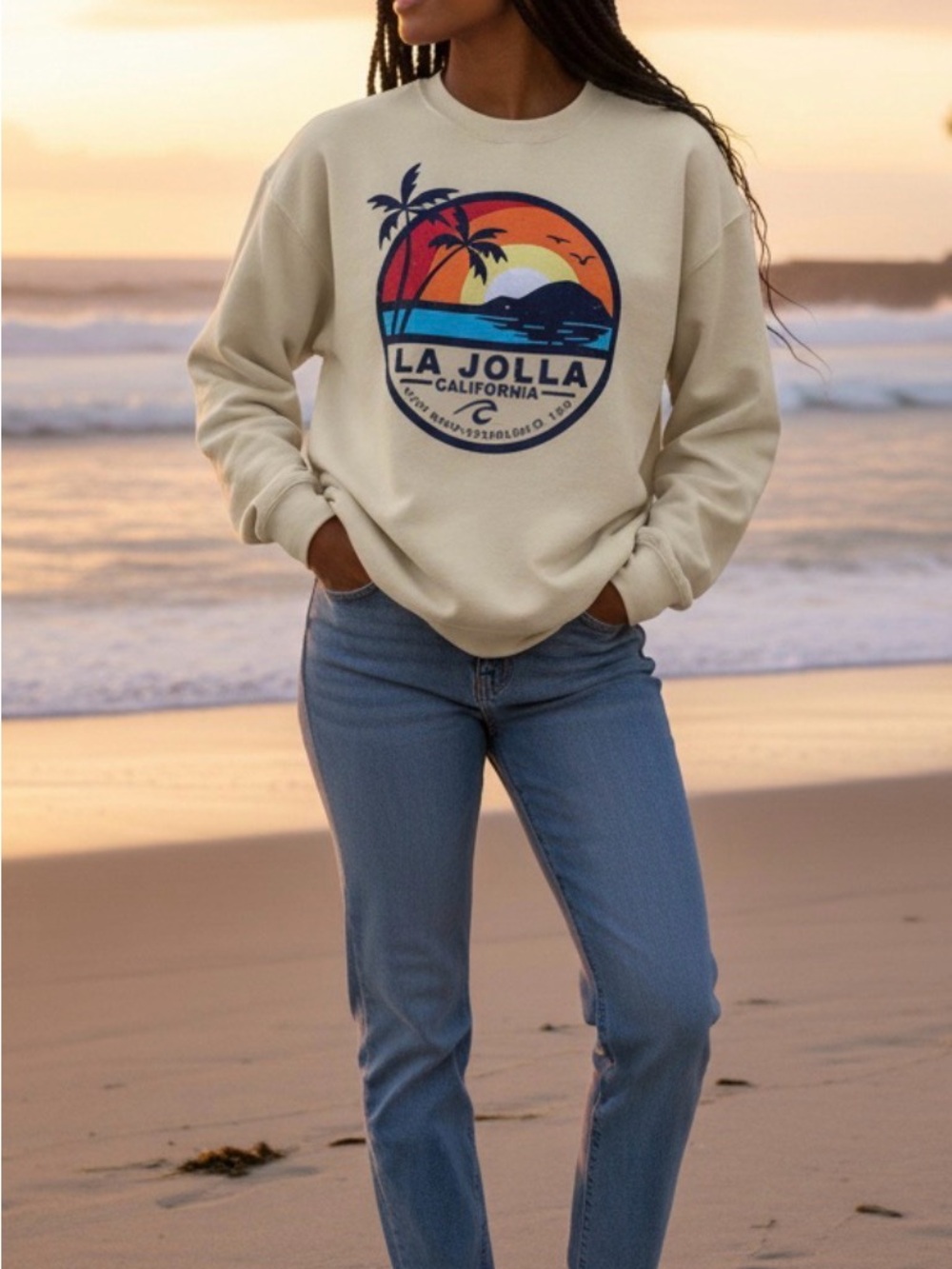 La Jolla Graphic Crewneck Sweatshirt
